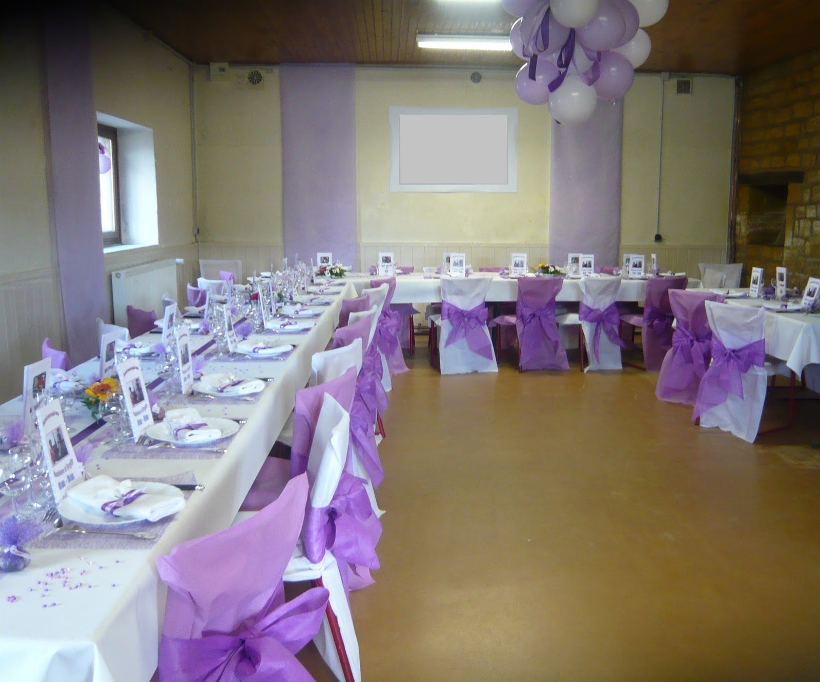 Déco de table à thèmes: Déco pour un double anniversaire dans un camaïeu de  violet
