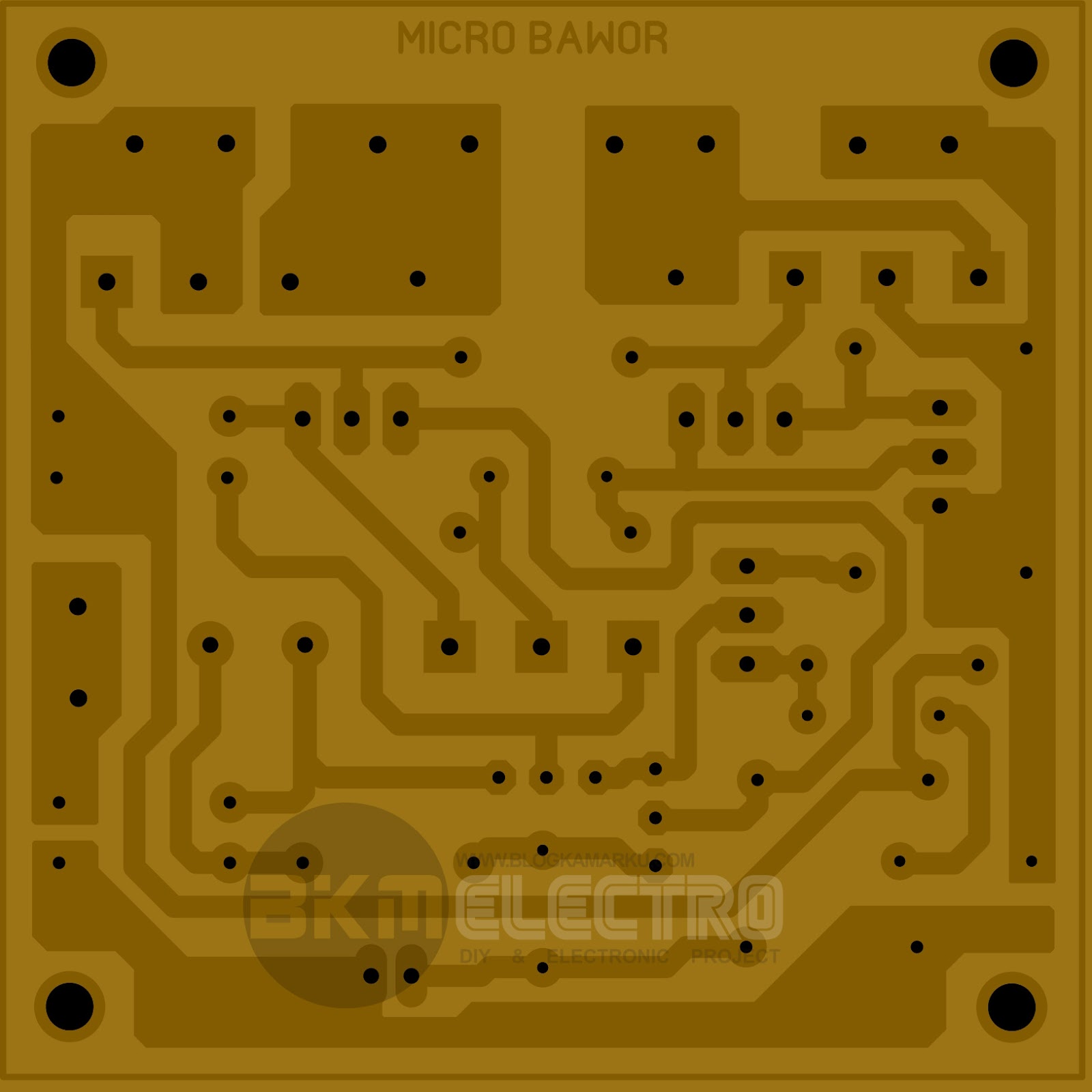 Layout PCB MCRO BAWOR STANDARD Driver amplifier – BLOGKAMARKU