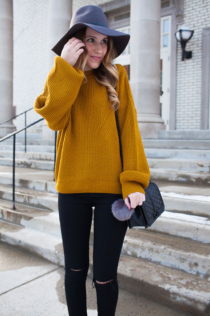 Mustard Sweater - Twenties Girl Style