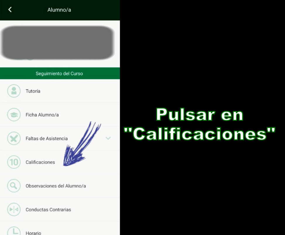 iPasen Los Álamos Calificaciones del alumno