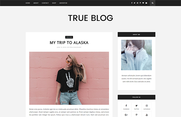 Template True Blog