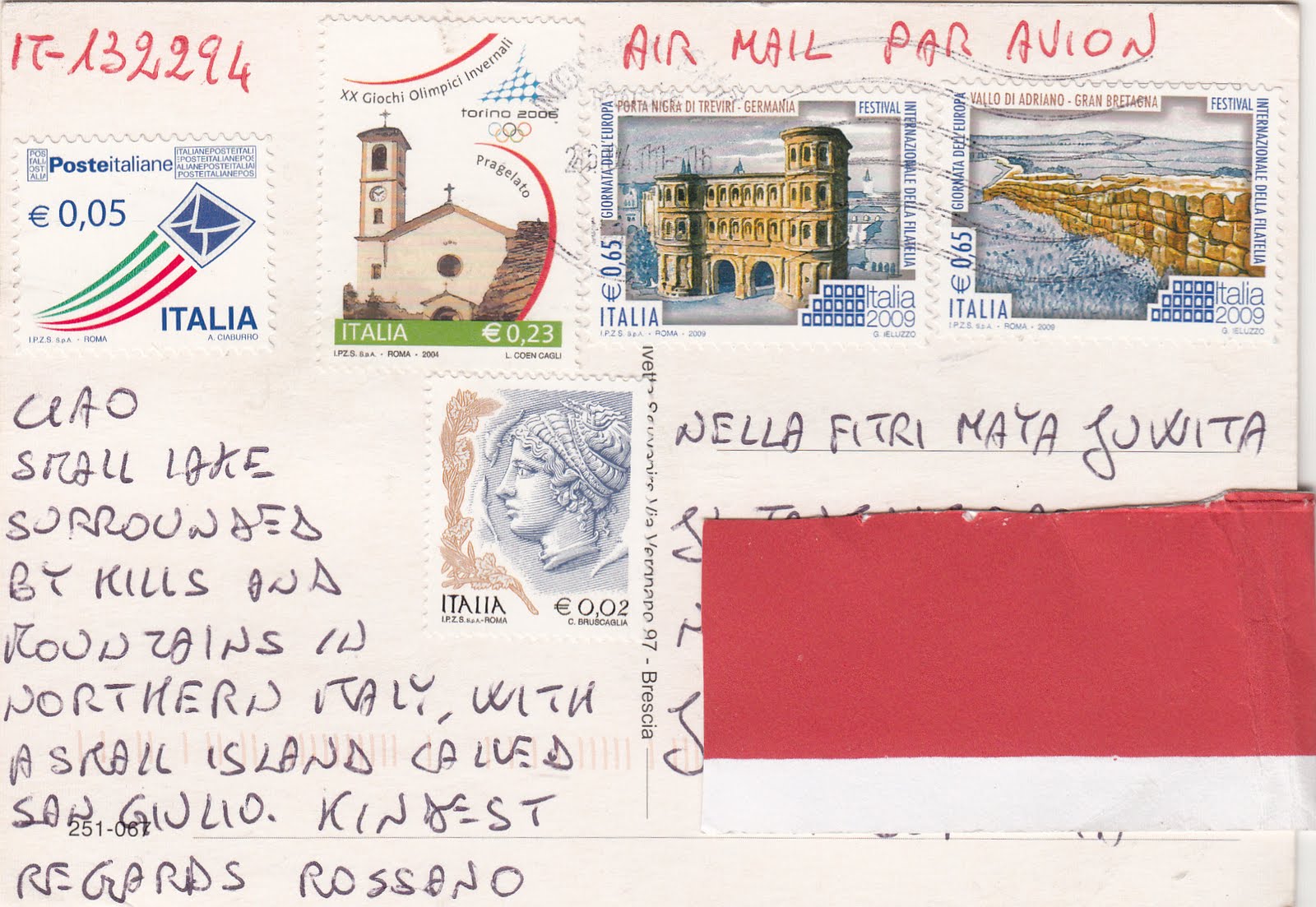 Postcards My Window to the World! Postcard from Italy