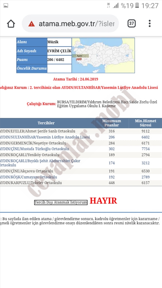 2019 İl Dışı Tayin Minimum Taban Puanlar Müzik Öğretmenliği Haziran 1wdqfghheg 2019 İl Dışı Tayin Minimum Taban Puanlar Müzik Öğretmenliği Haziran 1wqrghe