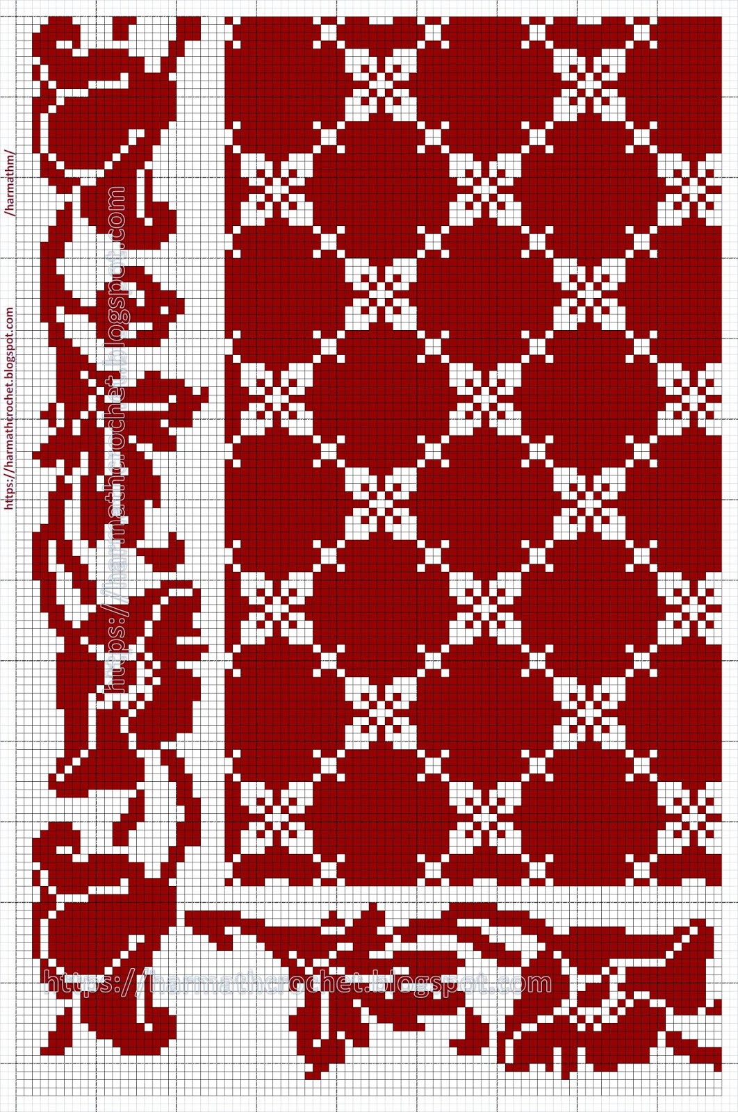 Rose Frame Cross Stitch Pattern