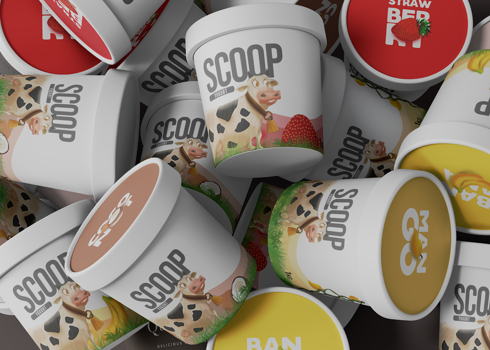 Scoop Yogurt Packaging Of The World