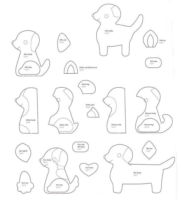 Toy Patterns Felt Dog Patterns toy-patterns-felt-dog-patterns
