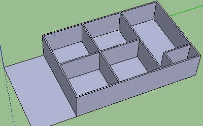 Cara Membuat Lantai dan Dinding pada Google SketchUp-8