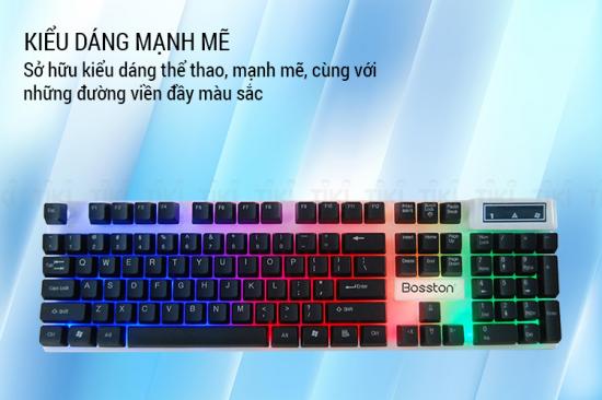 Bàn Phím LED Chuyên Game Giả Cơ Có Dây Bosston G808