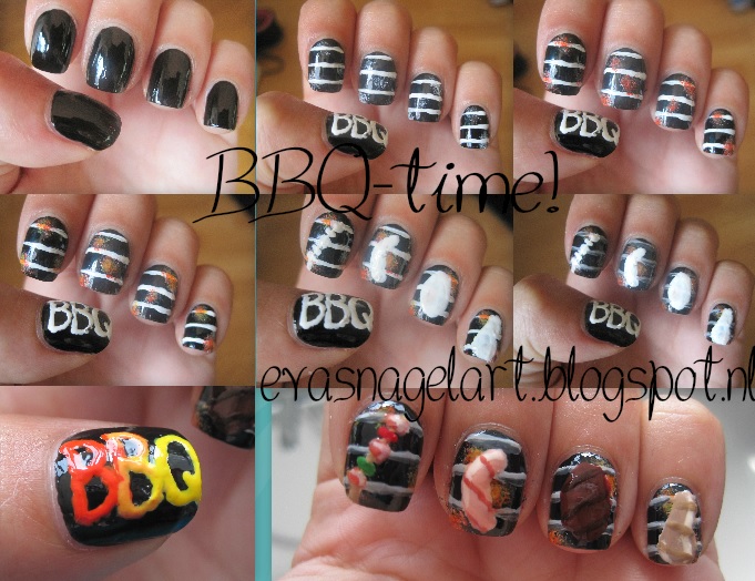 Eva's nagelart BBQtime! (+ foto tutorial!)