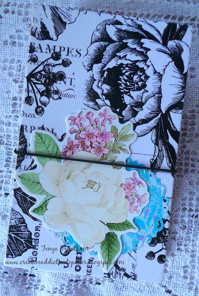 Creative Addiction to Paper Decoupage Journal Cover DIY