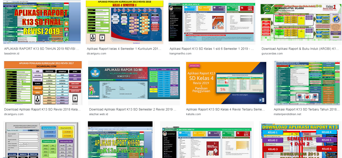 Download Aplikasi Raport K13 Update Terbaru Sepanjang Tahun