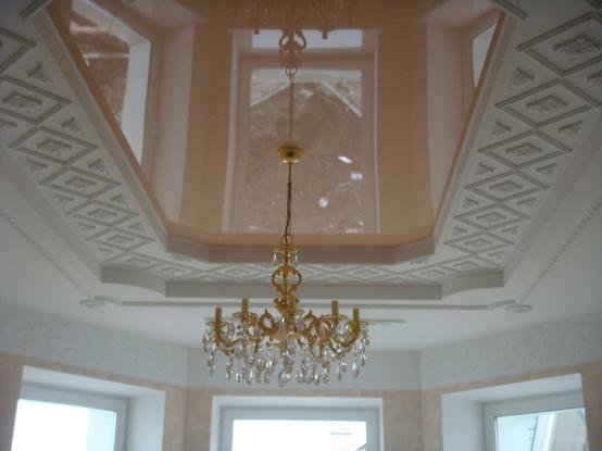 Living Room Gypsum Ceiling Design With Cornice Concealed Lights