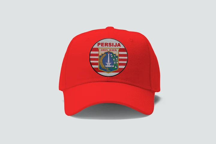 Logo Persija Jakarta di Topi