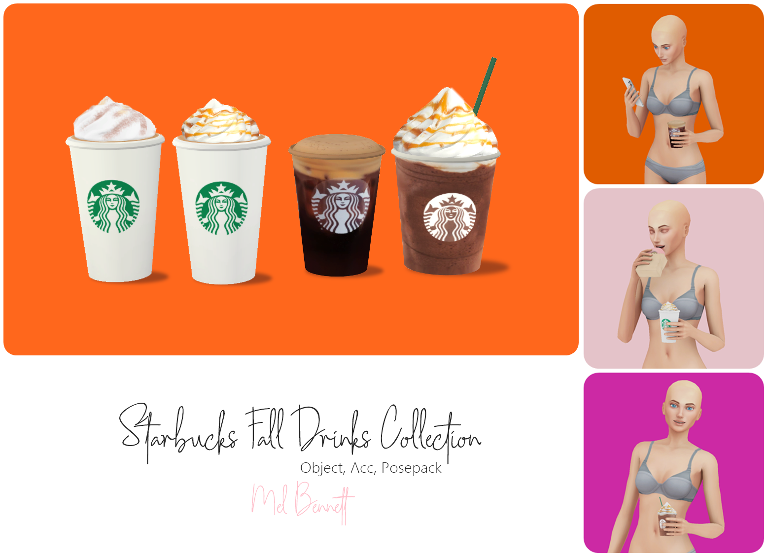 Sims 4 Starbucks Fall Drinks Collection Mel
