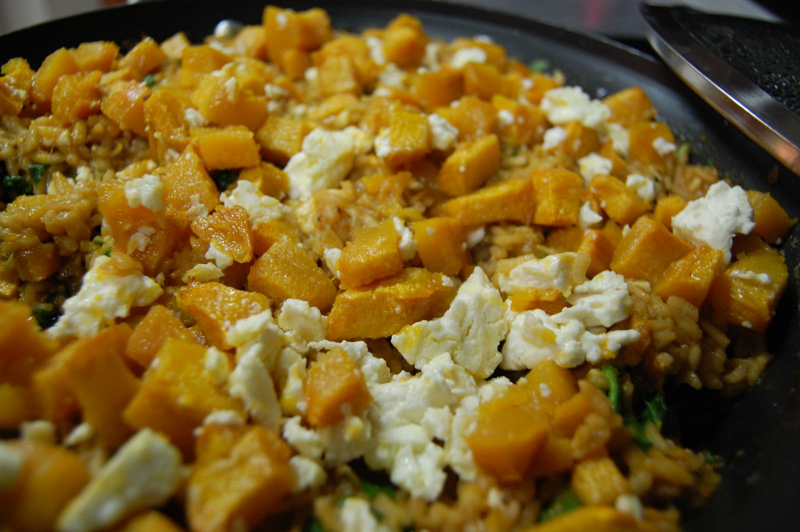 invitation to forth Pumpkin Feta Spinach Risotto