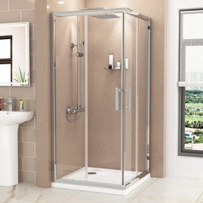 shower cubicles with tray at Royal Bathrooms