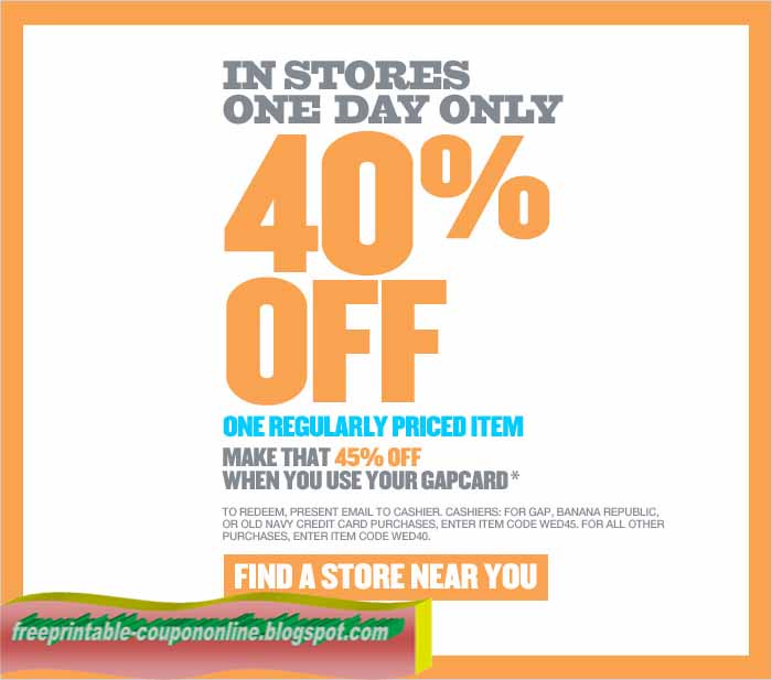 Printable Coupons 2020 Gap Coupons