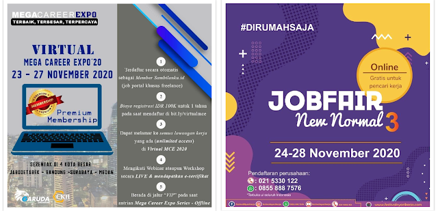 Jadwal Job Fair Lengkap di Bulan November 2020