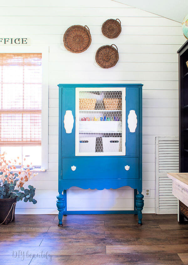 Painting an Antique a Bold Blue DIY Beautify Creating