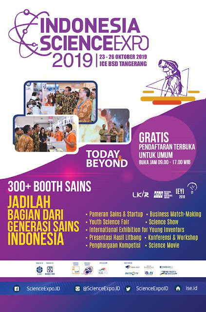 23 - 26 Oktober 2019 - Indonesia Science Expo di ICE BSD Tangerang 