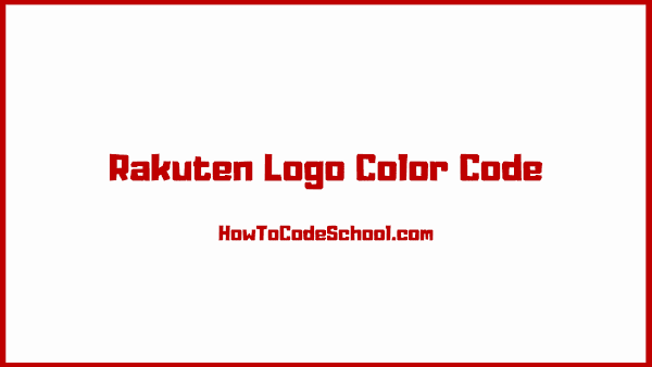 Rakuten Logo Color Code
