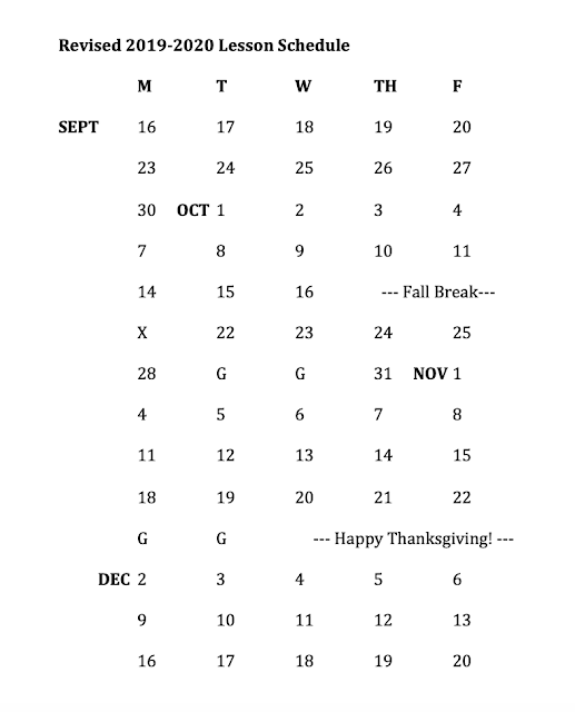 Duncan Studios Schedules
