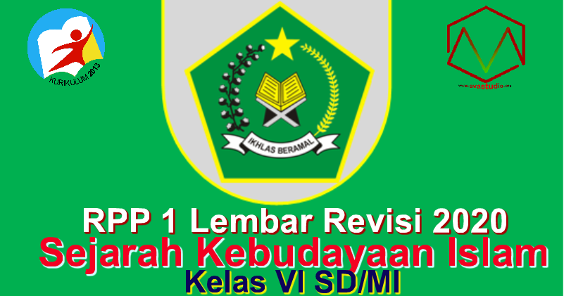 RPP 1 Lembar Revisi 2020 SKI Kelas 6 SD/MI Semester Ganjil