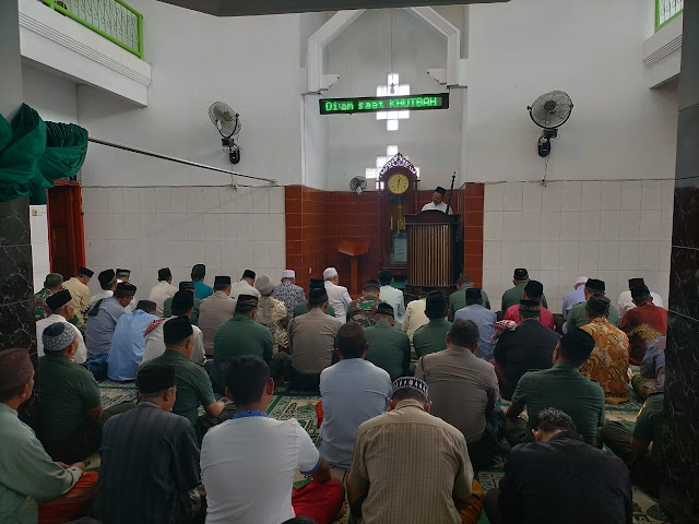 Masjid Ar Rohman Sasaran Safari Shalat Jum’at Dandim 0815/Mojokerto