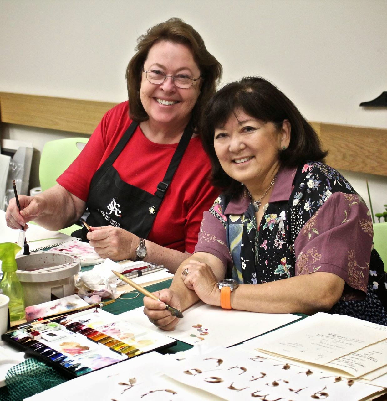 Dot's Rainbow: Calligraphy in Blossom with Marina Soria