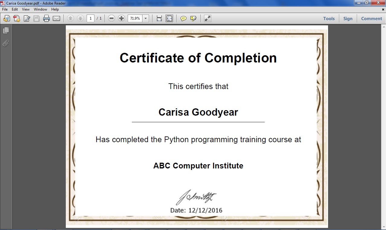 Pdf File With Python