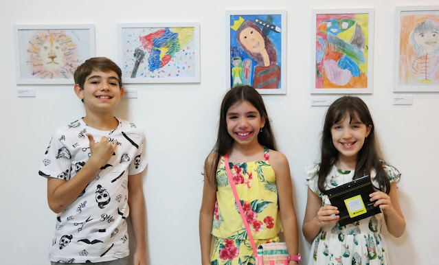 Alunos premiados Exposicao Basquiat Niteroi Retrospectiva 2018