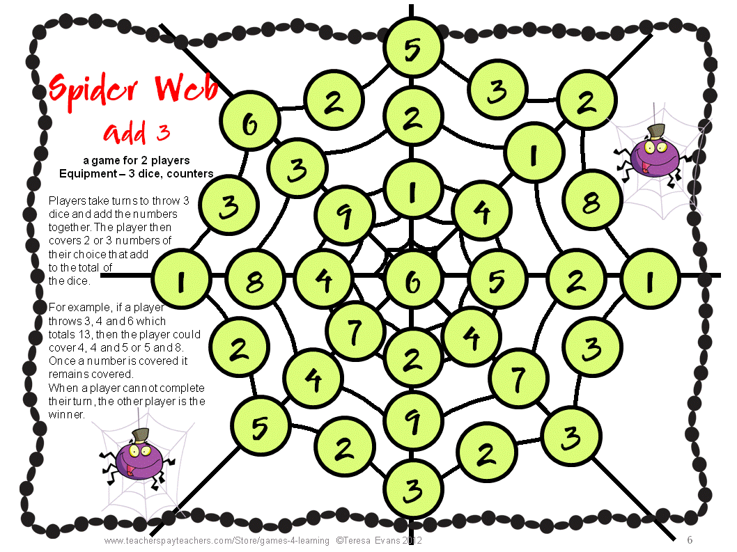Entertaining Video games 4 Finding out: Oct Math toward Generate Them Feel! picture about Addition and Subtraction Games Printable identify Enjoyment Game titles 4 Studying: Oct Math toward Create Them Consider!