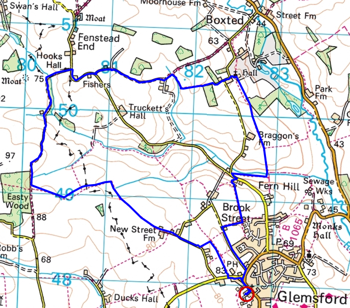 Reinterred Bury St. Edmunds Ramblers Walk Glemsford