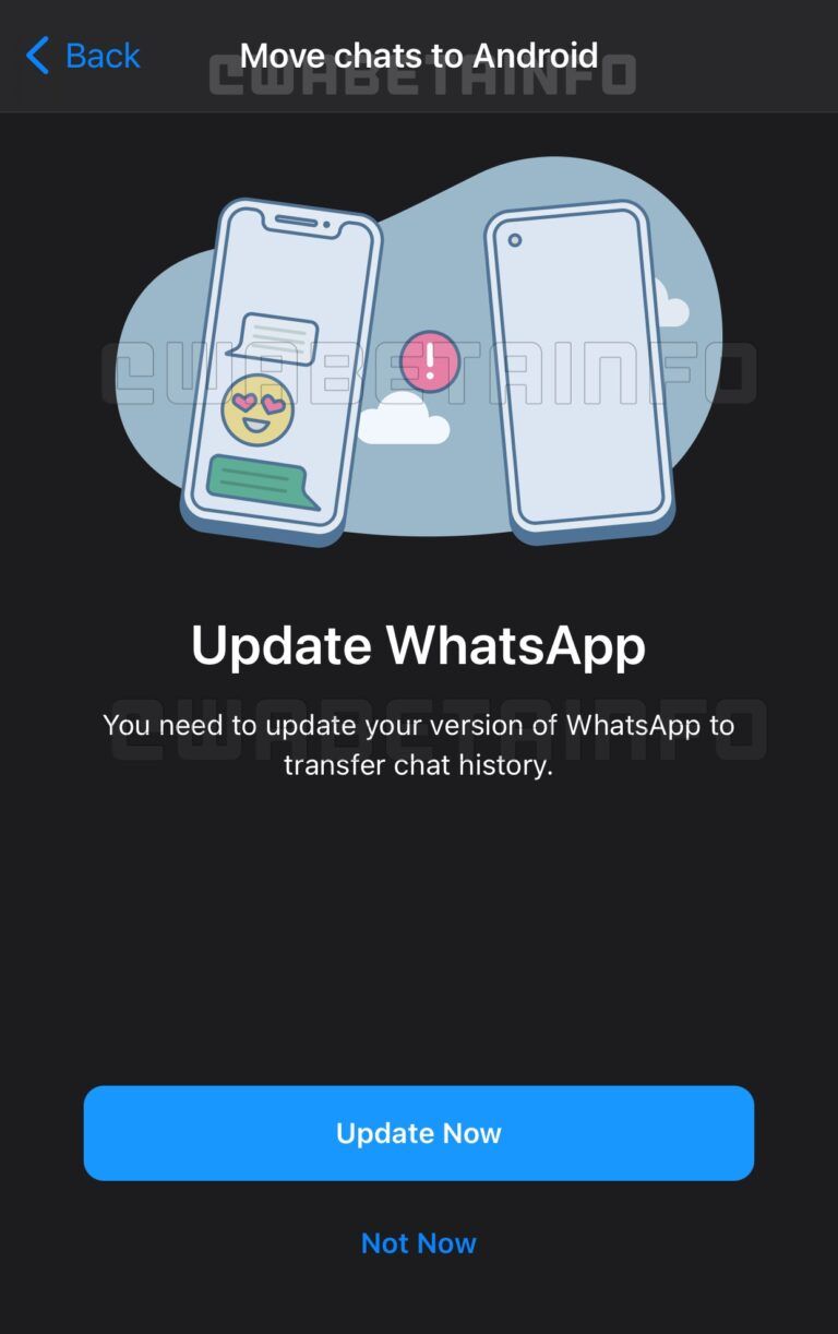 Chat Transfer Between Android and iOS Devices Will be Available Soon on WhatsApp Chat Transfer Between Android and iOS Devices Will be Available Soon on WhatsApp