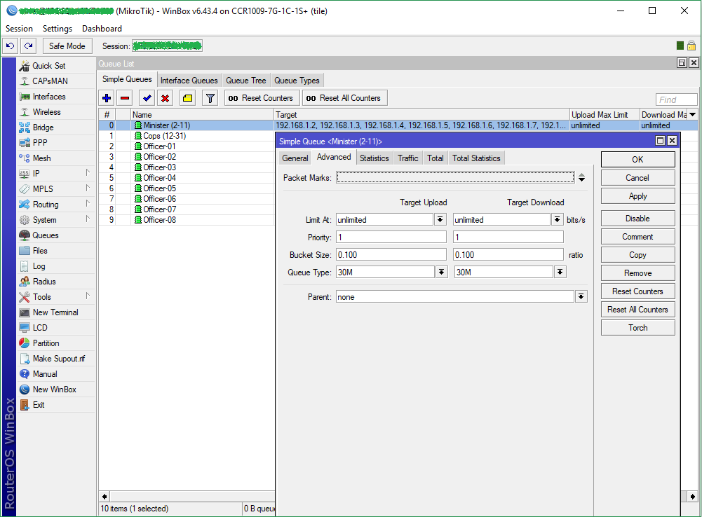 IT-Mikrotik: How to limit Speed with Queue Types