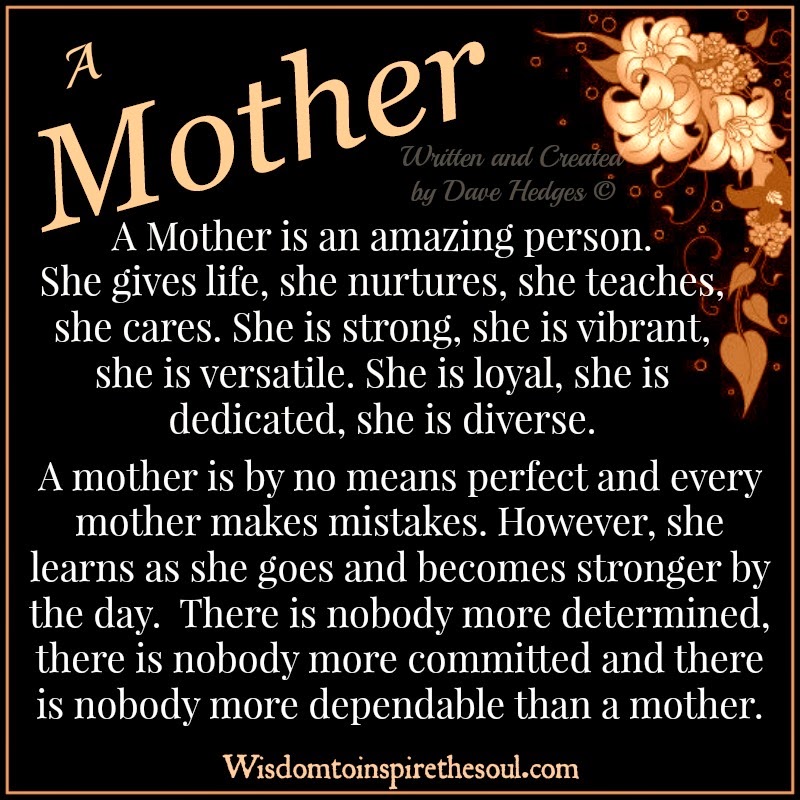 Why Mother's are amazing.