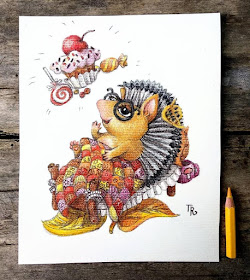 02-Hedgehog-dreamer-and-patchwork-quilt-Tatyana-Romanova-www-designstack-co
