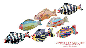 Ceramic Wall Decor Handmade Ceramic Fish Wall Art