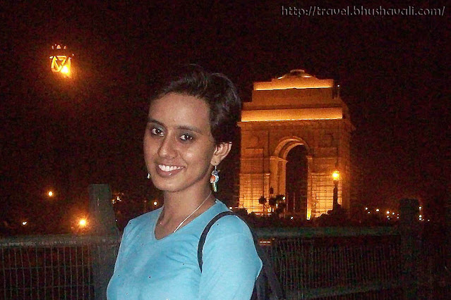 India Gate at night