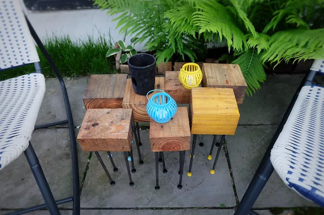 finished modern modular pallet wood patio coffee table