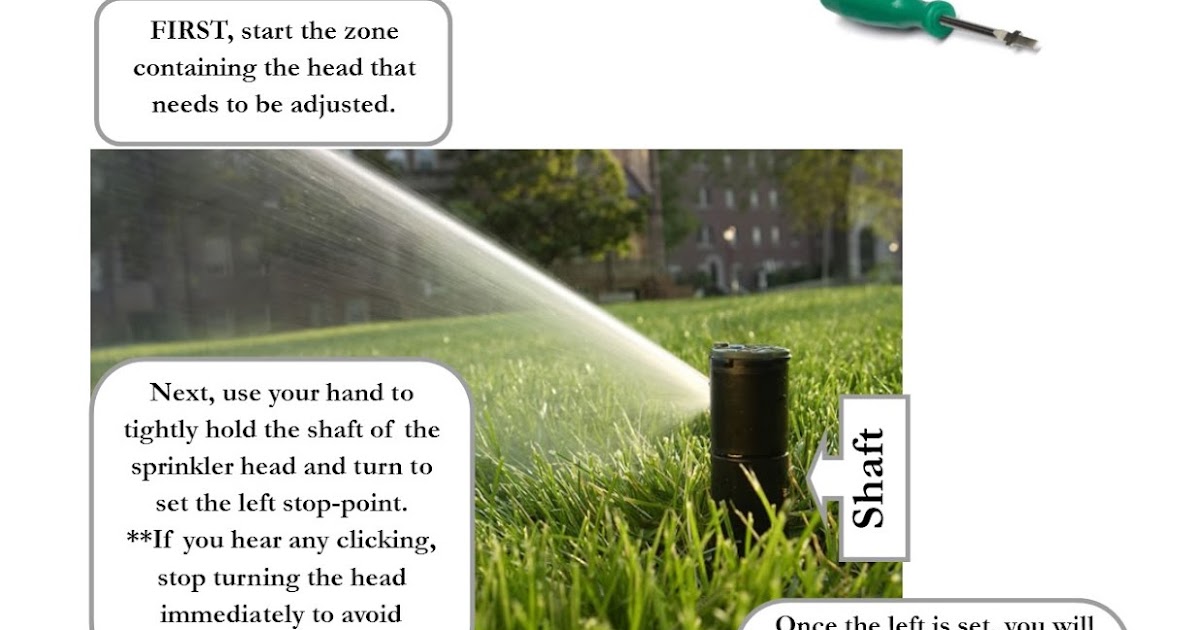 Stay Green Sprinklers How to Adjust a Rain Bird Rotor Head