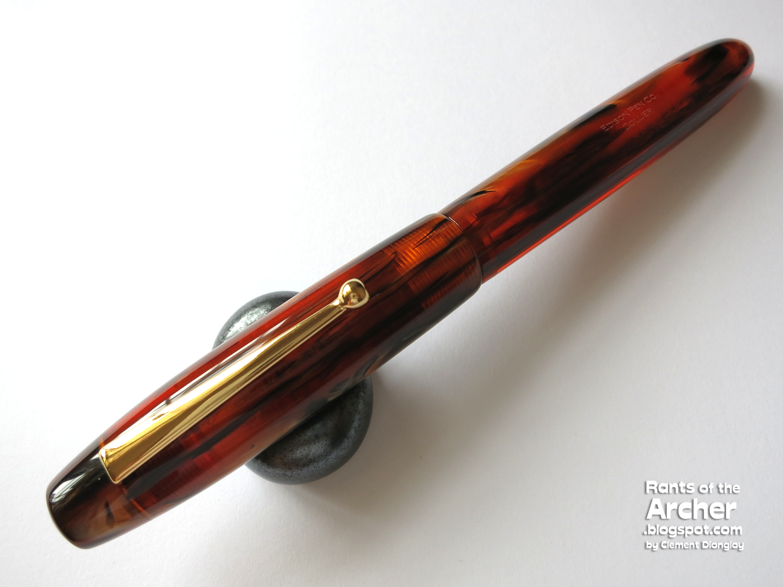 Edison Collier Antique Marble Extra Fine Point Fountain Pen COLLIER-AM-EF NEW 