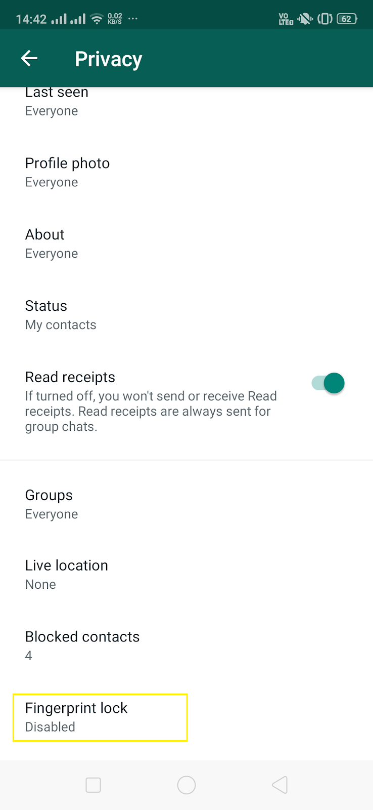 Whatsapp lock private and personal messages with finger print Waytodo