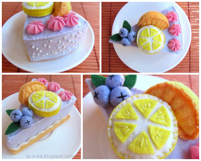 торт из фетра cake felt