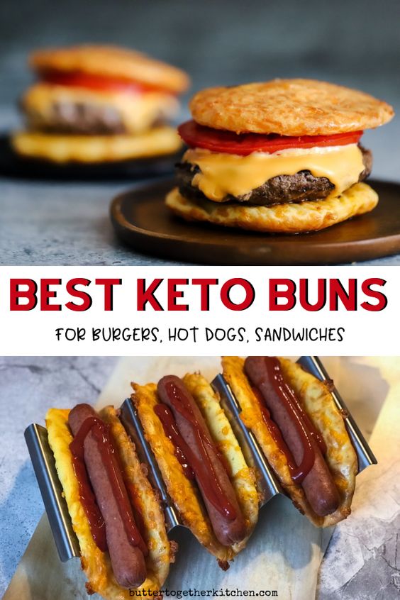 BEST KETO BUNS FOR HOT DOGS, HAMBURGERS, AND SANDWICHES Easy Food Recipes