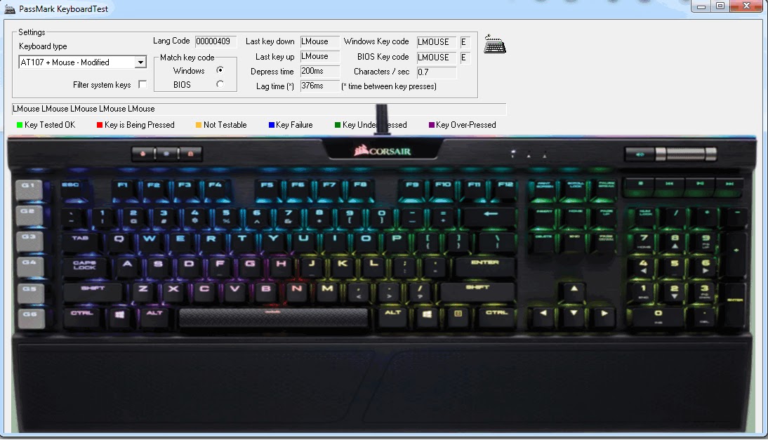 تحميل لوحة المفاتيح للكمبيوتر ويندوز 7 مجانا Keyboard Test Utility 2020