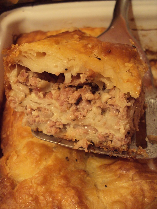 Placinta cu carne si bere