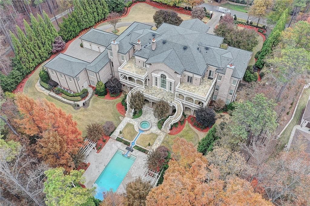 23,000 Square Foot ColonialStyle Brick Mega Mansion In Roswell, GA