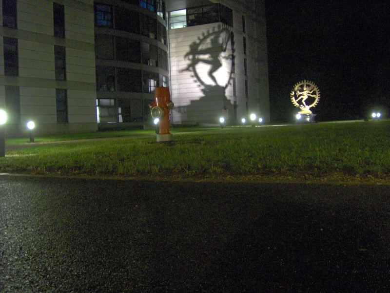 Science At Your Home The statue of "The Destroyer" in CERN
