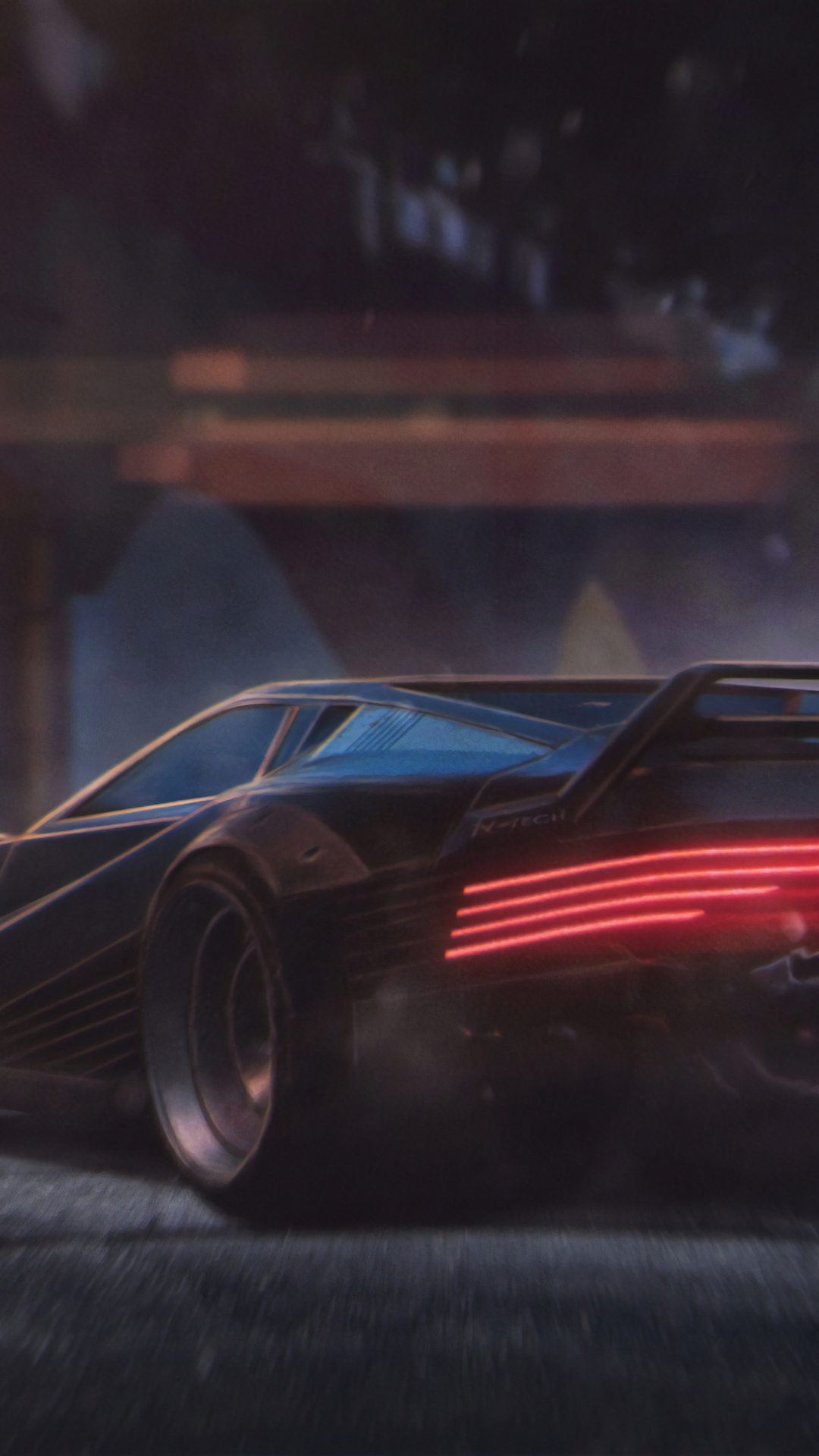 Киберпанк 2077 машина Ferrari Testarossa